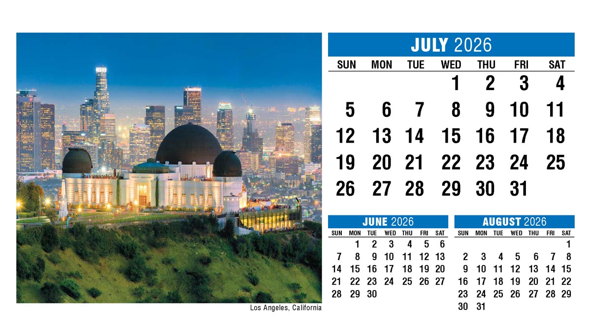 Galleria Scenes of America Promotional Desk Calendar (Eng) - 2026